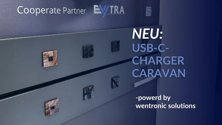 EVYTRA Presents the New USB-C™ Charger – Powered by Wentronic