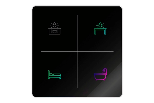 SWITCH in Black | EVYTRA SWITCH with 4 Buttons